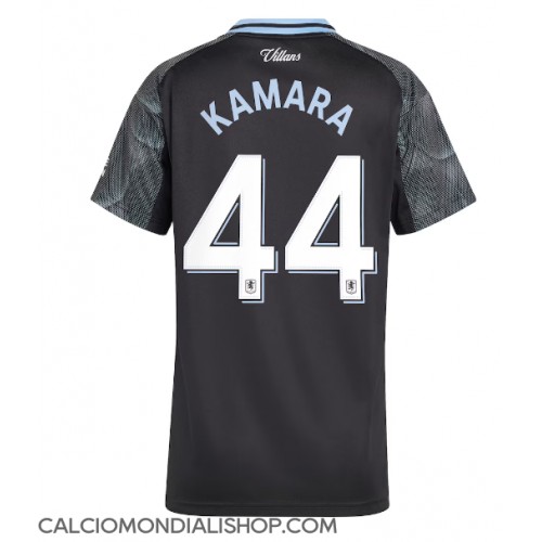 Maglie da calcio Aston Villa Boubacar Kamara #44 Seconda Maglia Femminile 2025-26 Manica Corta